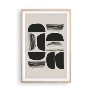 Poster in cornice rovere chiaro - Sistemi di metà - 61x91 cm