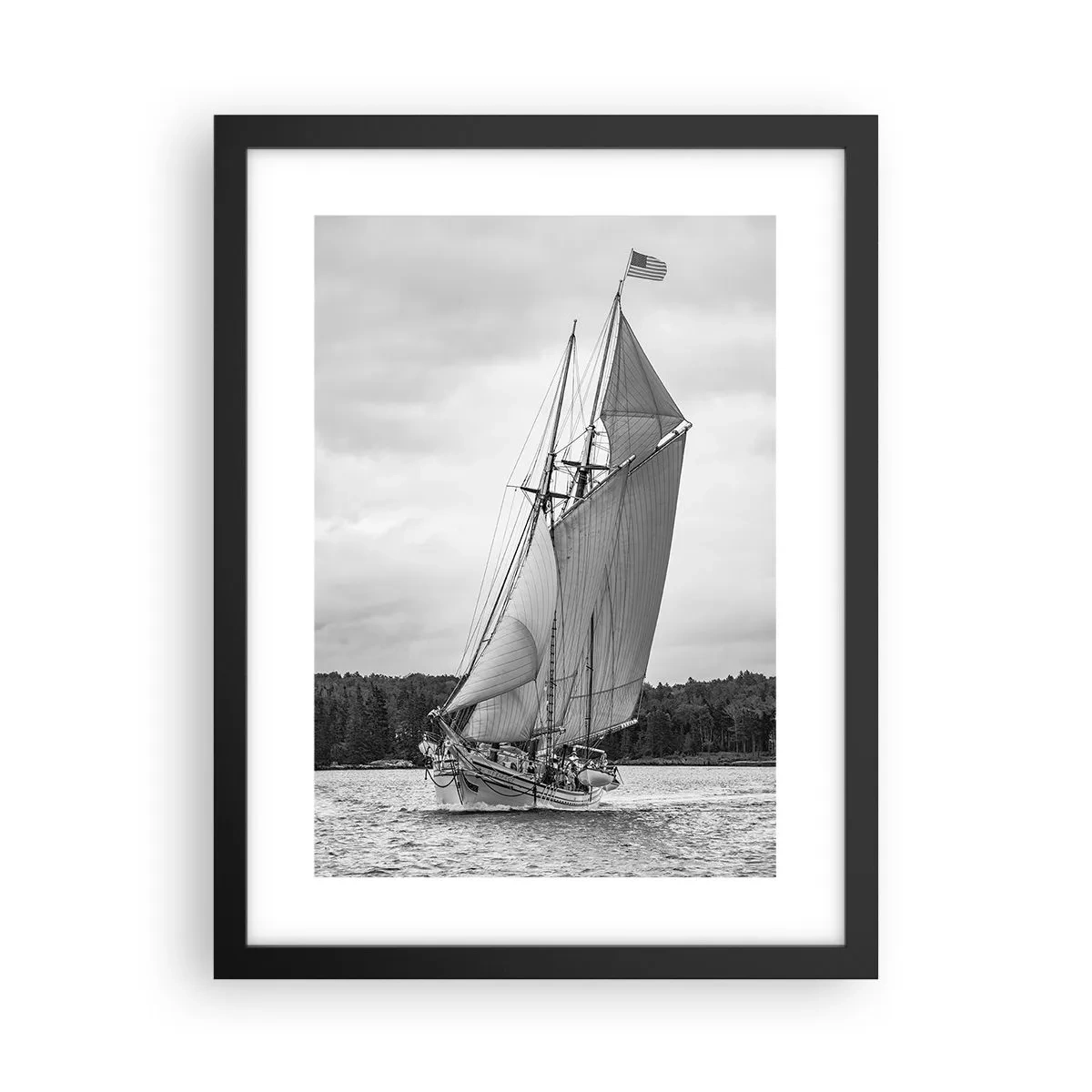 Poster in cornice nera - Sorelle del vento - 30x40 cm