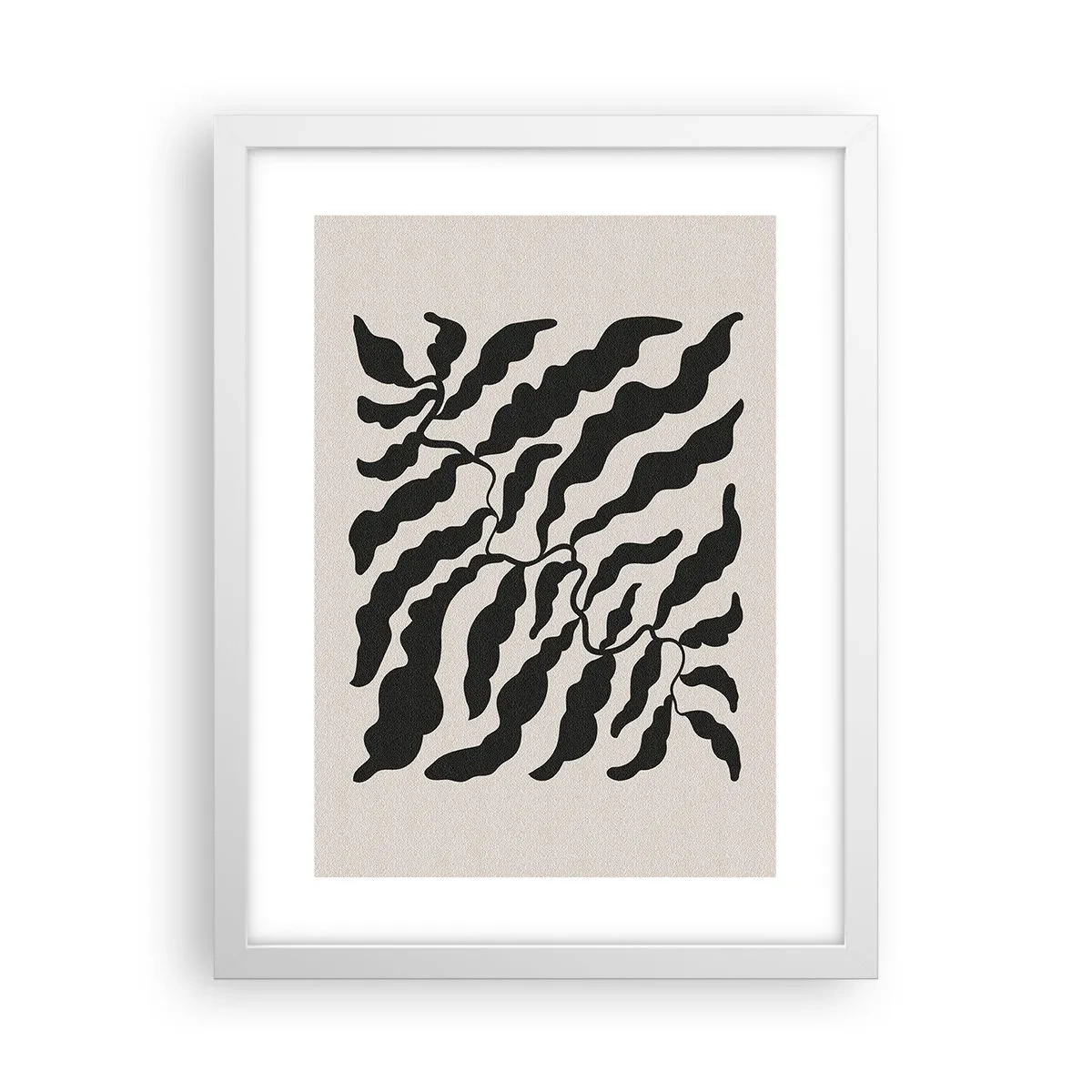 Poster in cornice bianca - La natura del quadrato - 30x40 cm