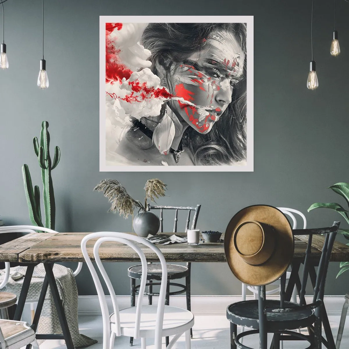 Poster - Nei vapori dell'assurdo - 50x50 cm