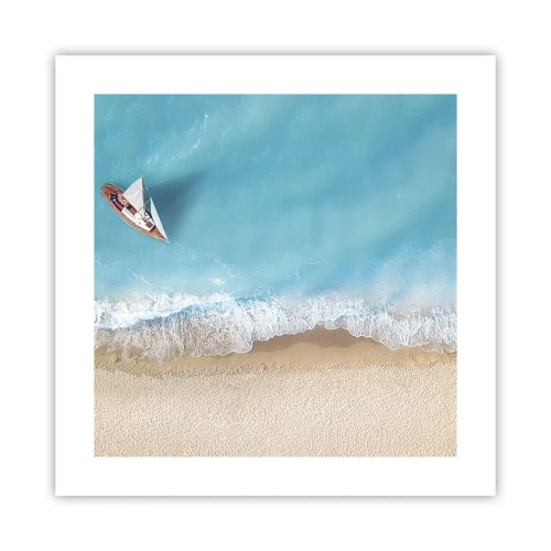 Poster - Al confine del blu e dell'oro - 40x40 cm