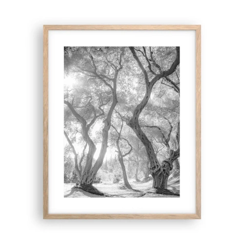Poster in cornice rovere chiaro - Nell'orto degli ulivi - 40x50 cm