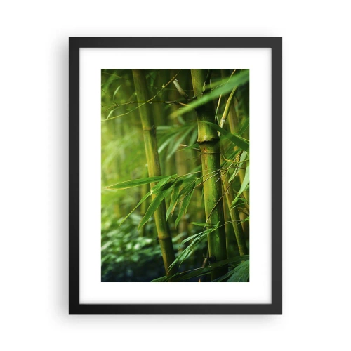 Poster in cornice nera - Conoscere il verde in sé - 30x40 cm