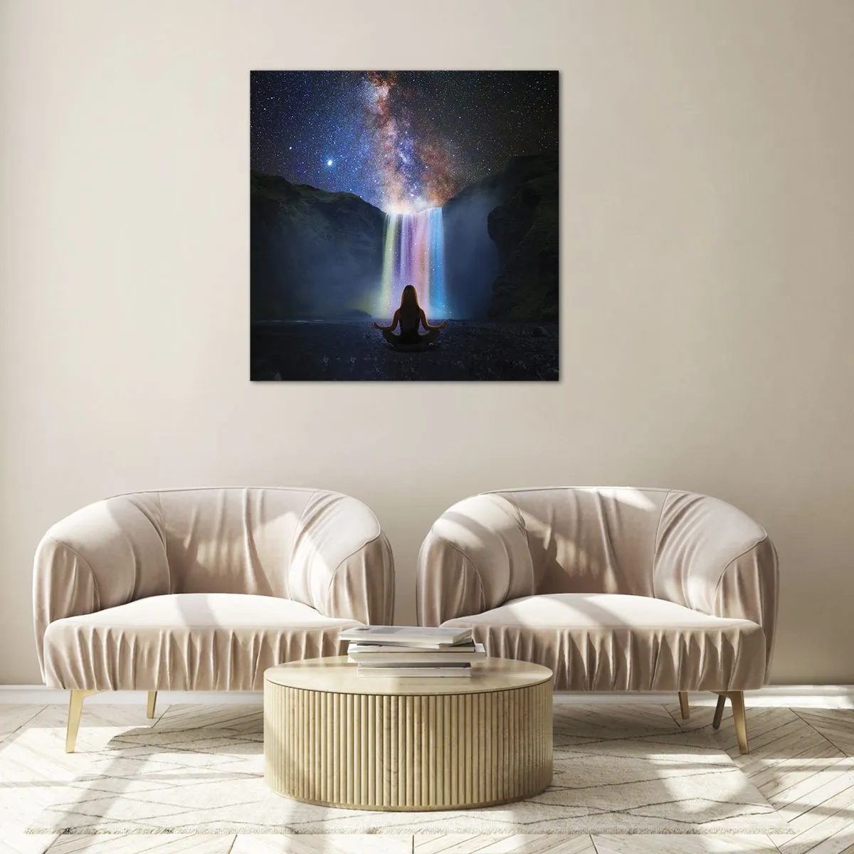 Quadro su vetro - Armonia assoluta - 40x40 cm