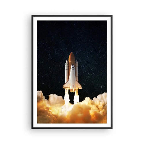 Poster in cornice nera - Ad astra! - 70x100 cm