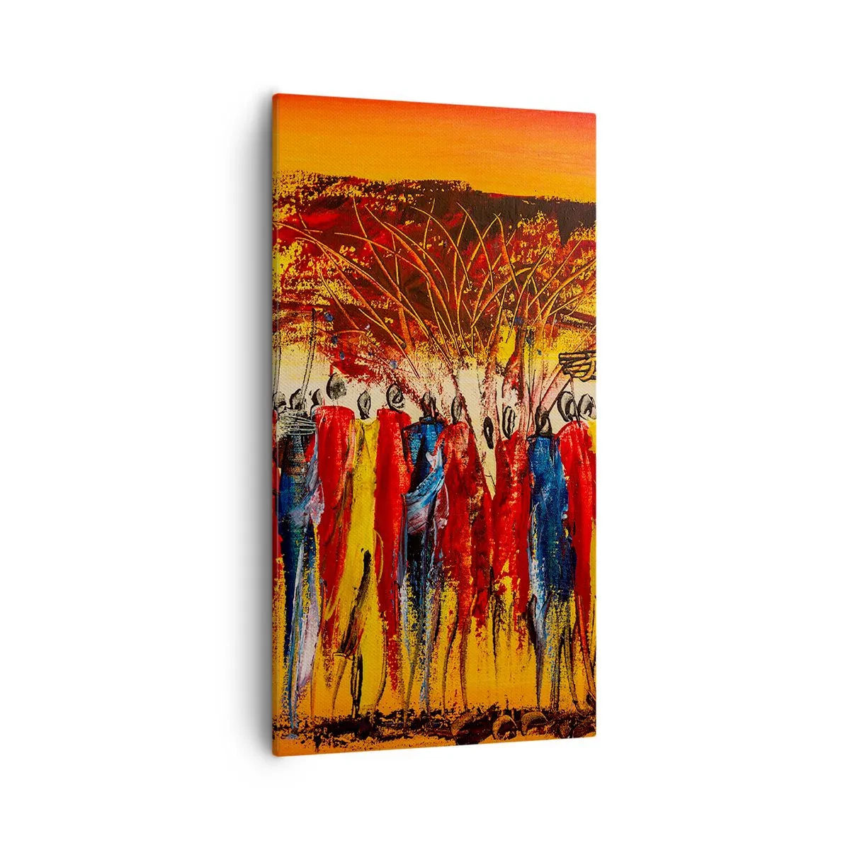 Quadro su tela - Stampe su Tela - Al suono dei tam tam - 55x100 cm