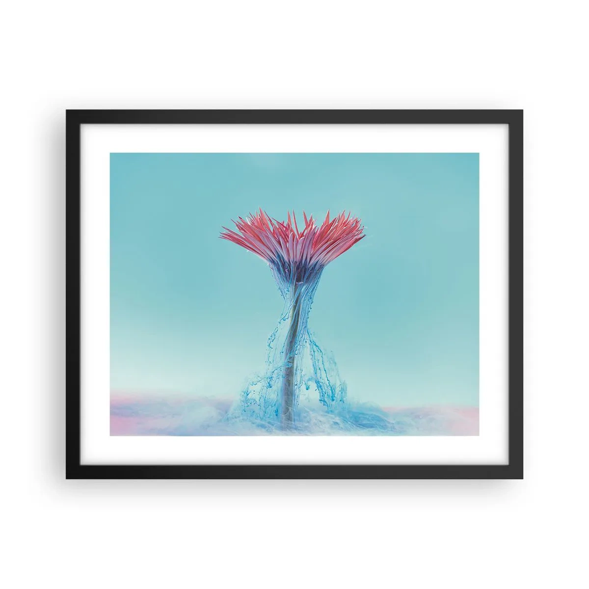 Poster in cornice nera - L'abbraccio che ravviva - 50x40 cm