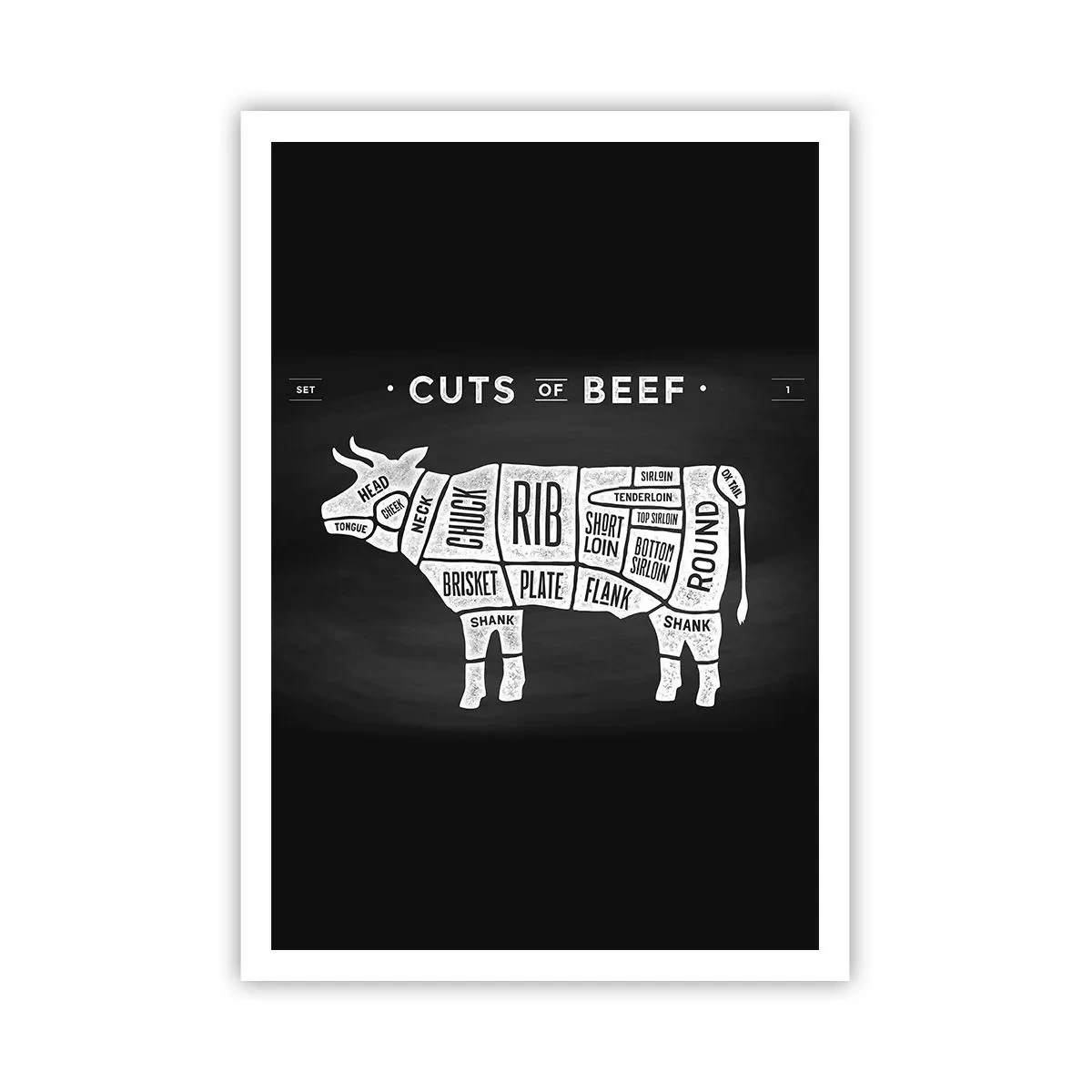 Poster - Il sillabario del macellaio - 70x100 cm