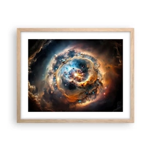 Poster in cornice rovere chiaro - L'inizio - 50x40 cm