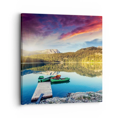 Quadro su tela - Stampe su Tela - Sull'acqua liscia come uno specchio - 30x30 cm