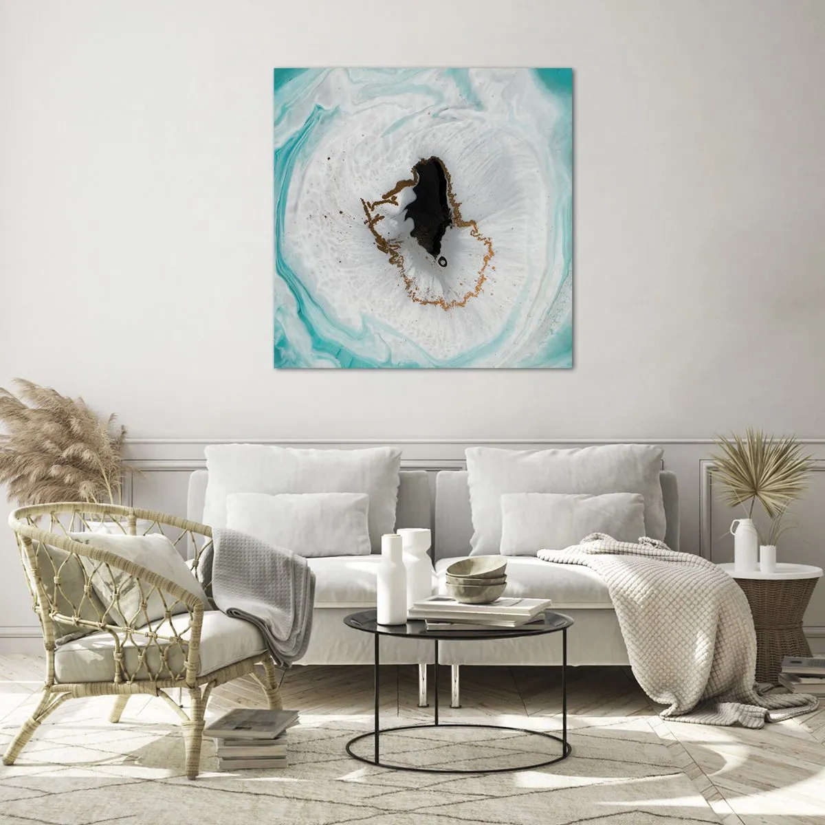 Quadro su vetro - Penetrare all'interno - 30x30 cm