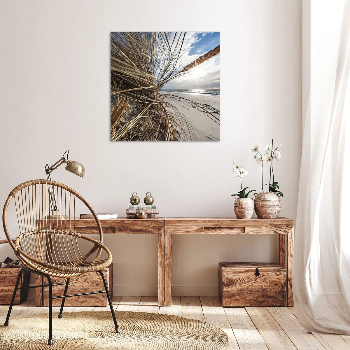 Quadro su tela - Stampe su Tela - L'incontro degli elementi - 50x50 cm