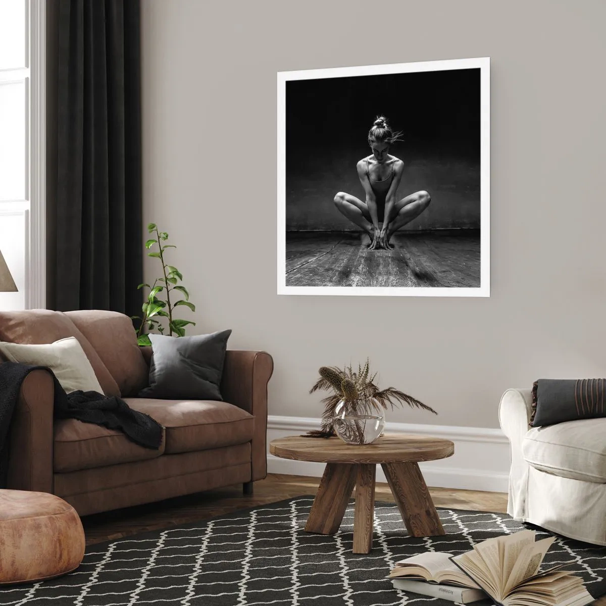 Poster - La concentrazione dell'energia della danza - 30x30 cm