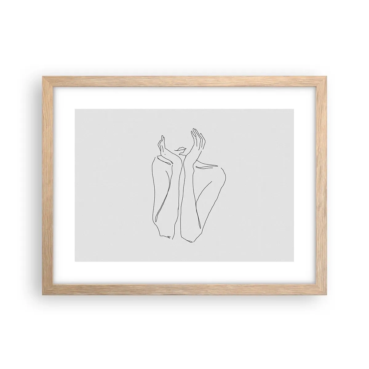 Poster in cornice rovere chiaro - Quello che sognano le ragazze - 40x30 cm