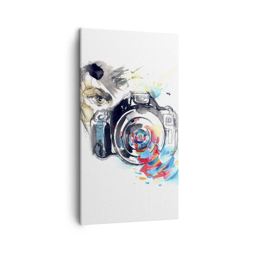 Quadro su tela - Stampe su Tela - Nell'occhio dell'obiettivo - 45x80 cm
