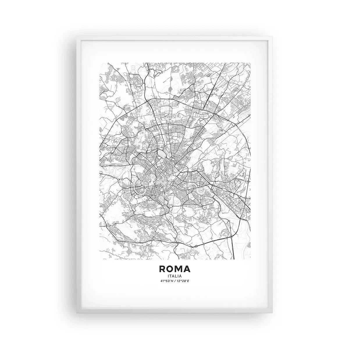 Poster in cornice bianca - L'anello romano - 70x100 cm