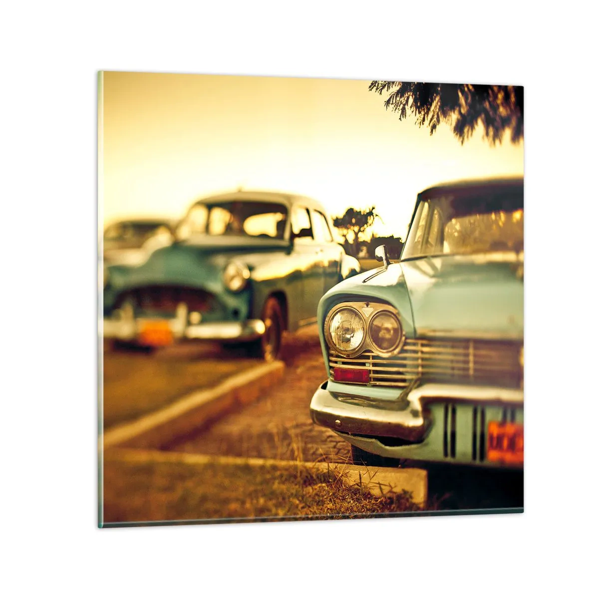 Quadro su vetro - Aspettiamo, vediamo - 60x60 cm