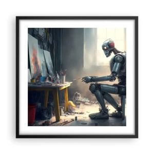 Poster in cornice nera - Atto creativo - 50x50 cm