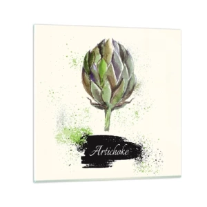 Quadro su vetro - Evviva la verdura! - 30x30 cm