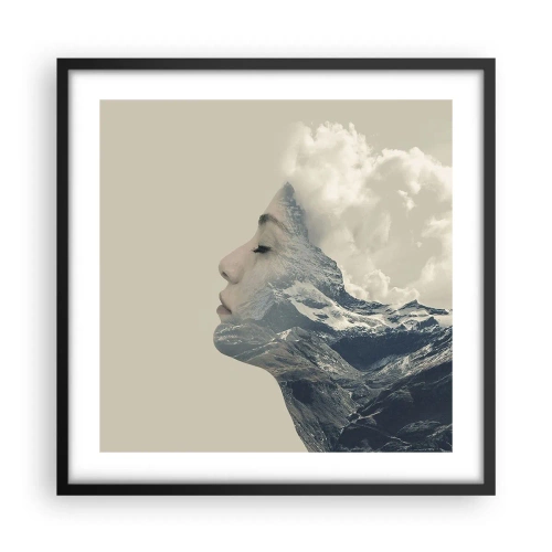 Poster in cornice nera - La bellezza degli elementi - 50x50 cm