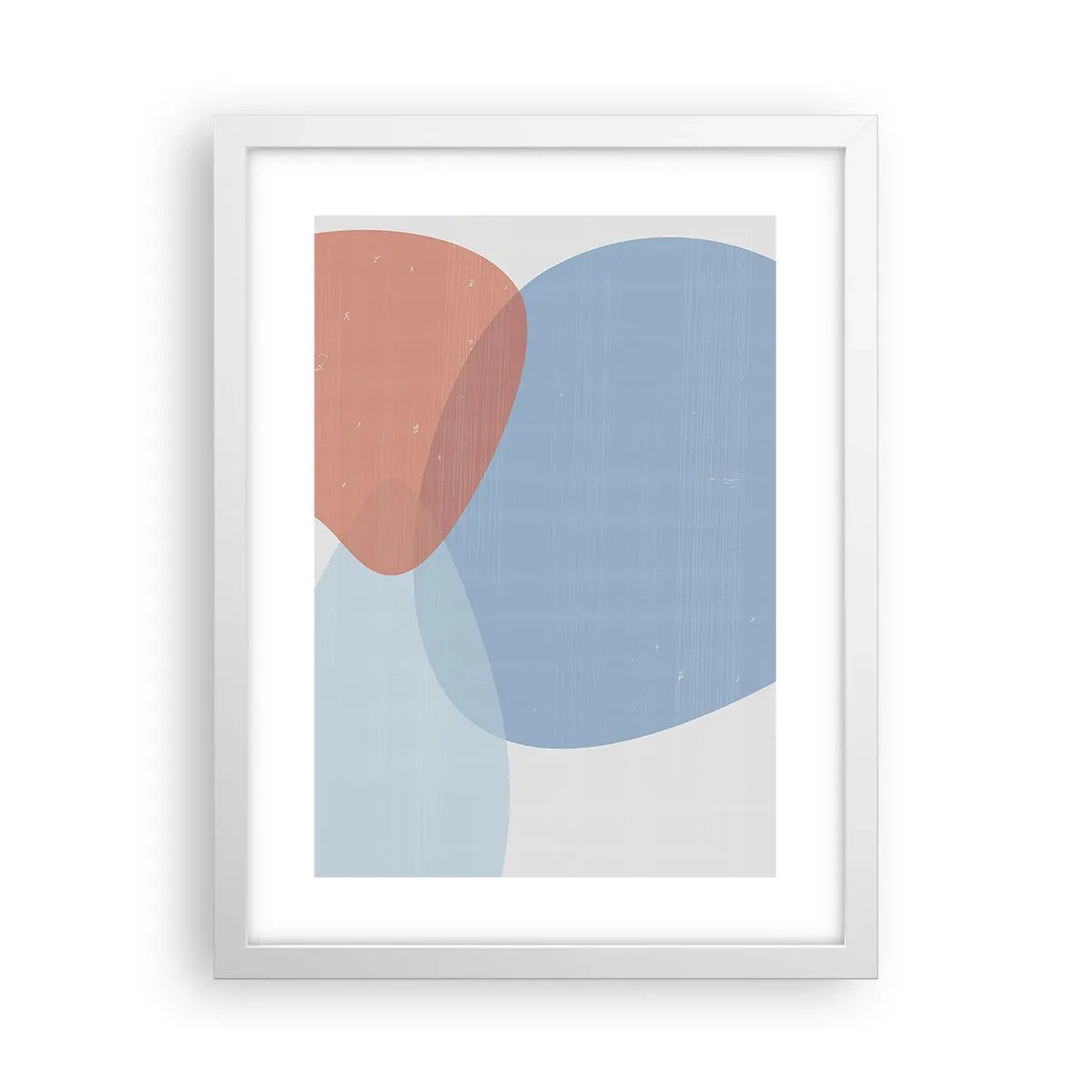 Poster in cornice bianca - Legami pastello - 30x40 cm