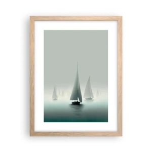 Poster in cornice rovere chiaro - Fatte di nebbia - 30x40 cm