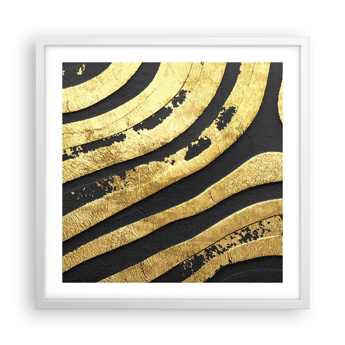 Poster in cornice bianca - Tutto scorre - 50x50 cm