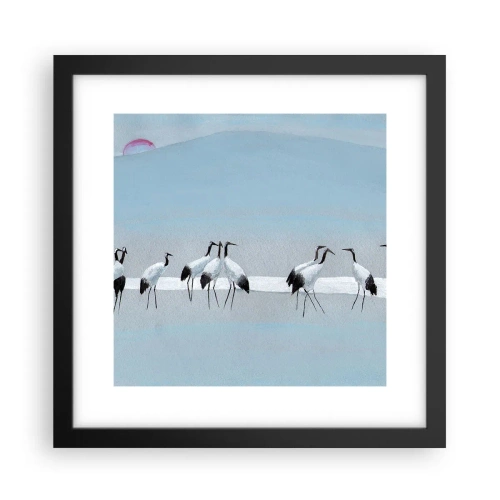 Poster in cornice nera - Dopo un giorno rovente - 30x30 cm