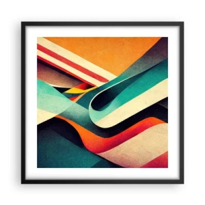 Poster in cornice nera - Composizione intensa - 50x50 cm