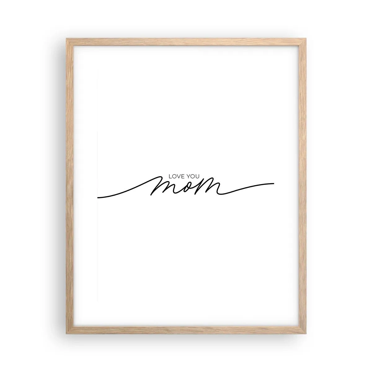 Poster in cornice rovere chiaro - Grande commozione - 40x50 cm