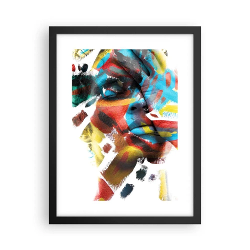 Poster in cornice nera - Personalità colorata - 30x40 cm