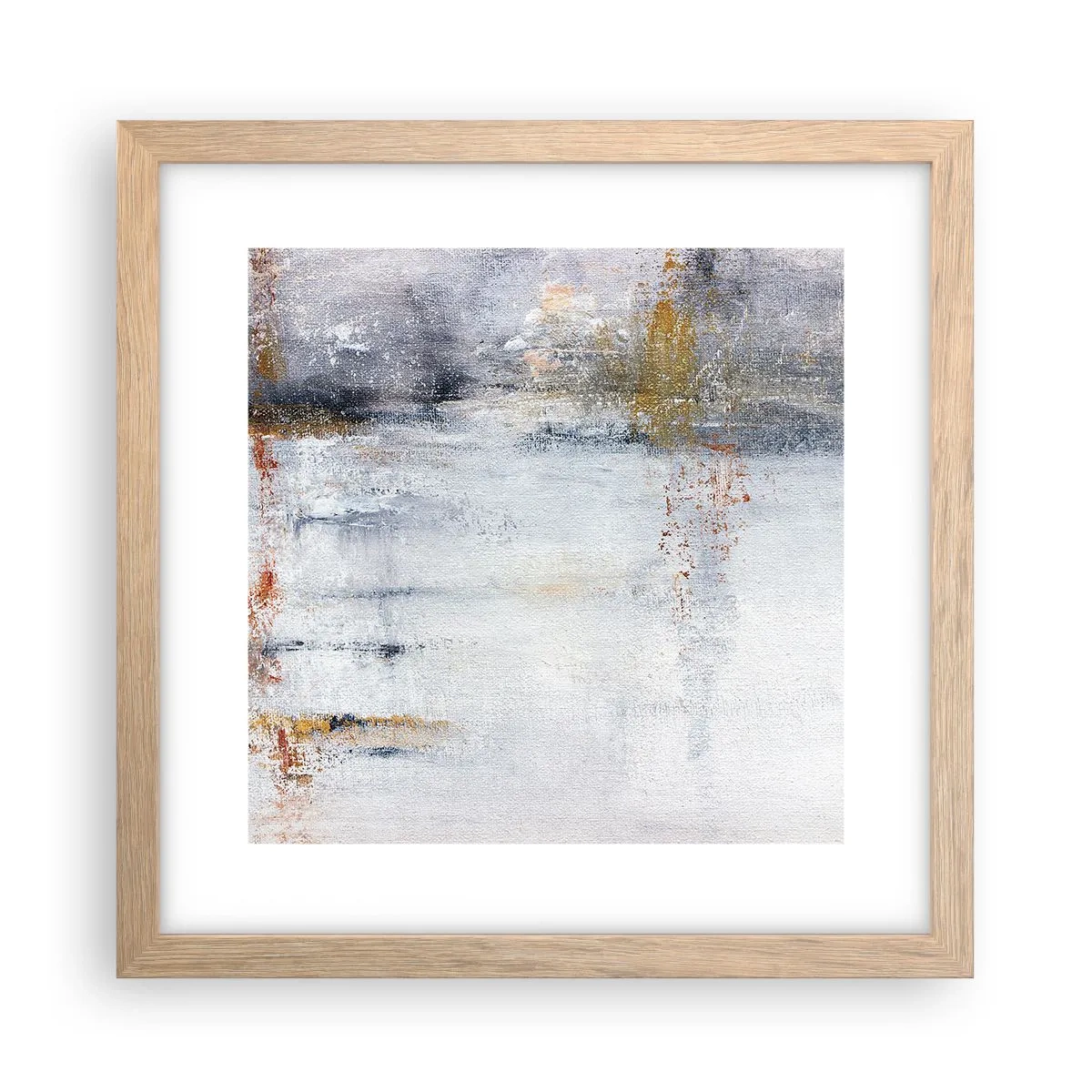 Poster in cornice rovere chiaro - Dietro la cortina d'aria - 30x30 cm