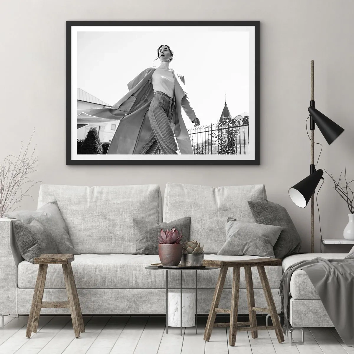 Poster in cornice nera - Vieni con me? - 50x40 cm