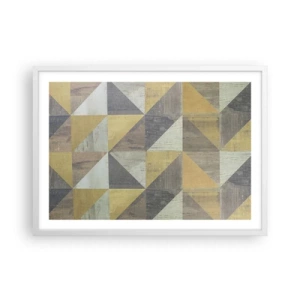 Poster in cornice bianca - Secondo i triangoli - 70x50 cm