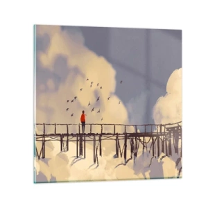 Quadro su vetro - Nostalgia del cielo - 50x50 cm