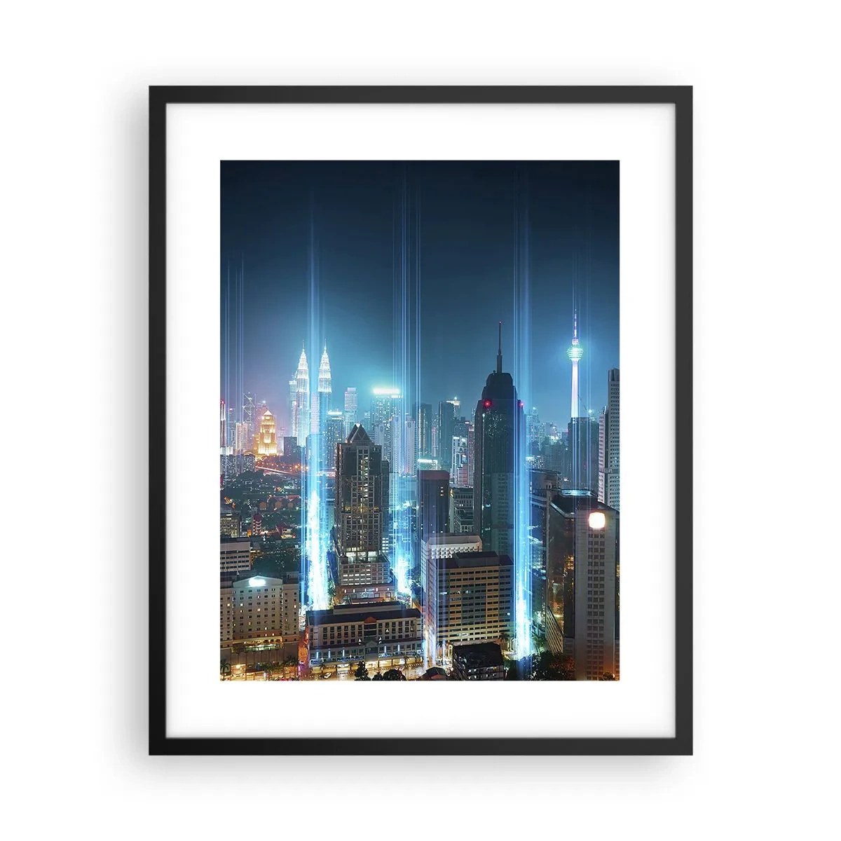 Poster in cornice nera - Da Berlino al cielo - 40x50 cm