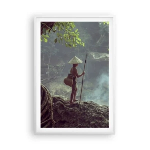 Poster in cornice bianca - In armonia con la natura - 61x91 cm