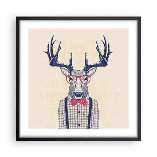 Poster in cornice nera - Divertente stravaganza - 50x50 cm