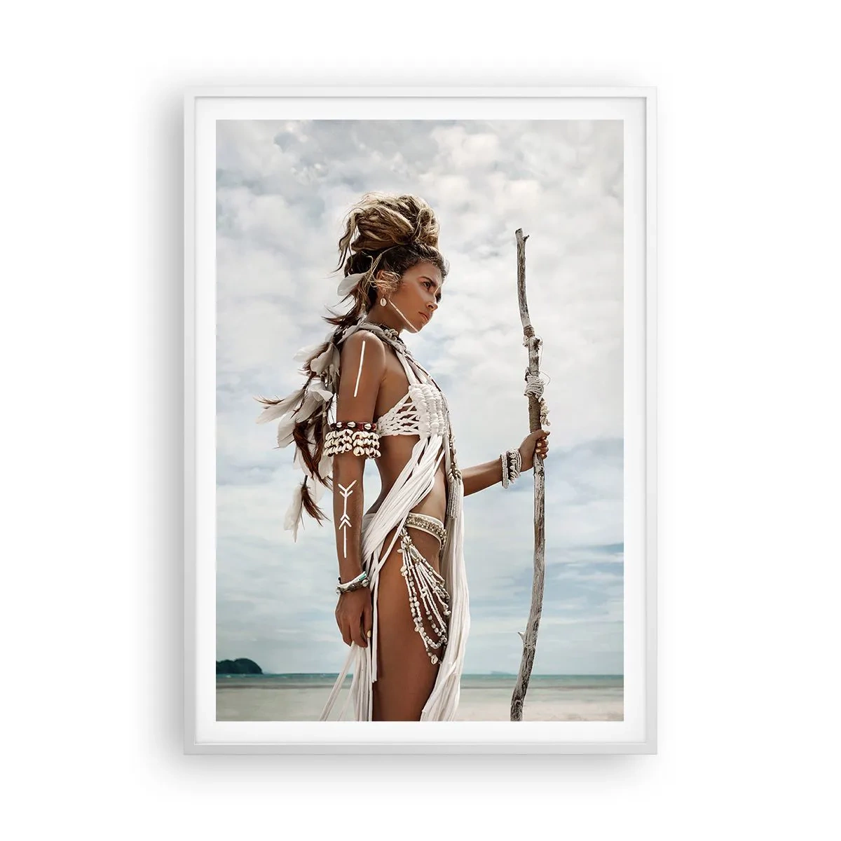 Poster in cornice bianca - La regina dei tropici - 70x100 cm