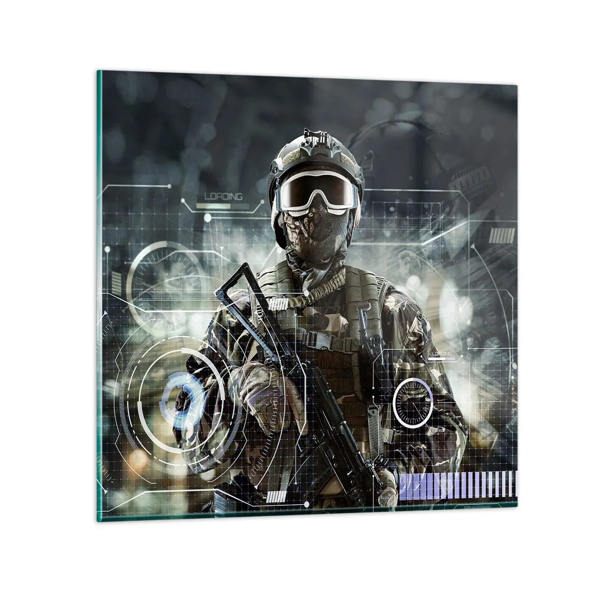 Quadro su vetro - Potenza al quadrato - 40x40 cm