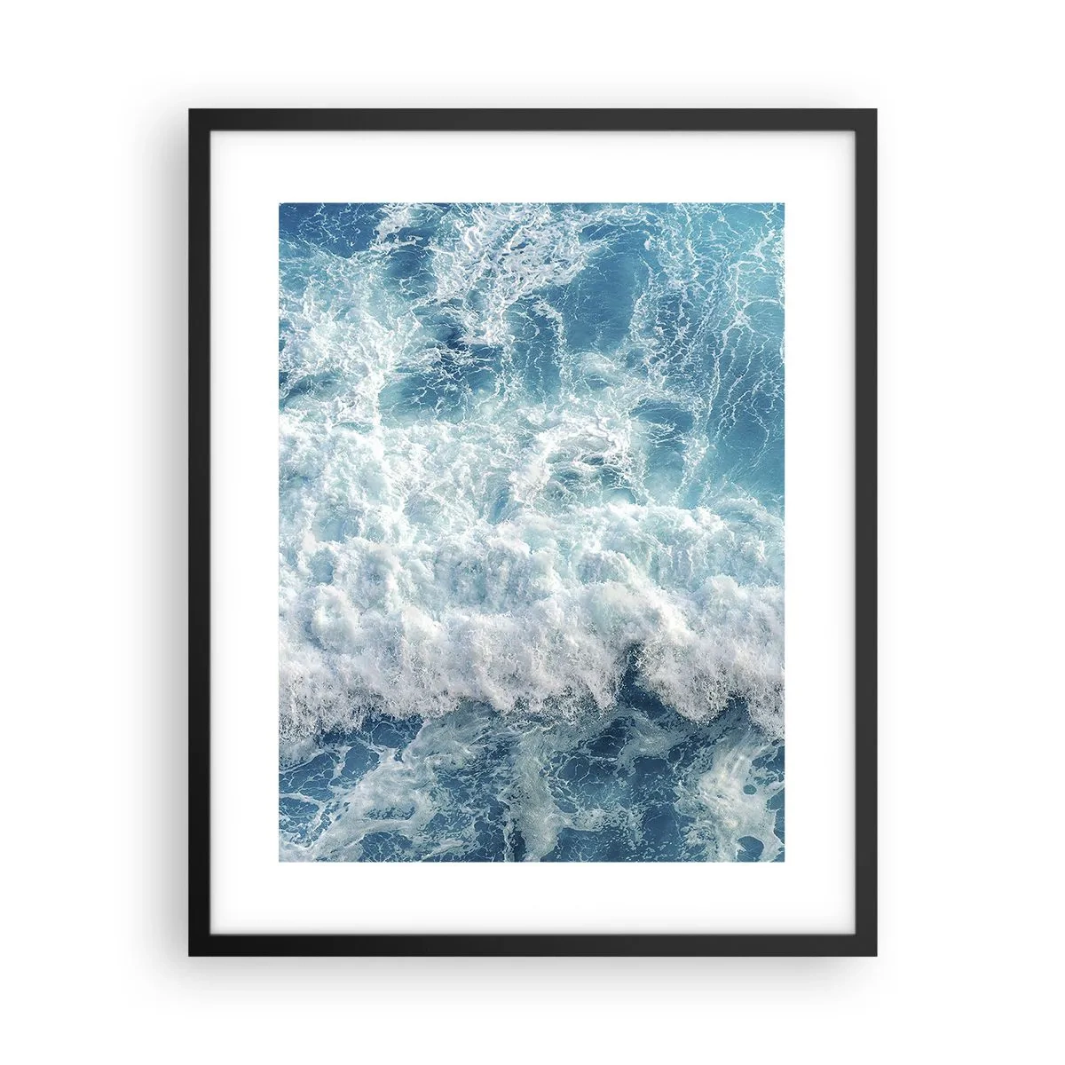 Poster in cornice nera - Con gioia e saltellando - 40x50 cm