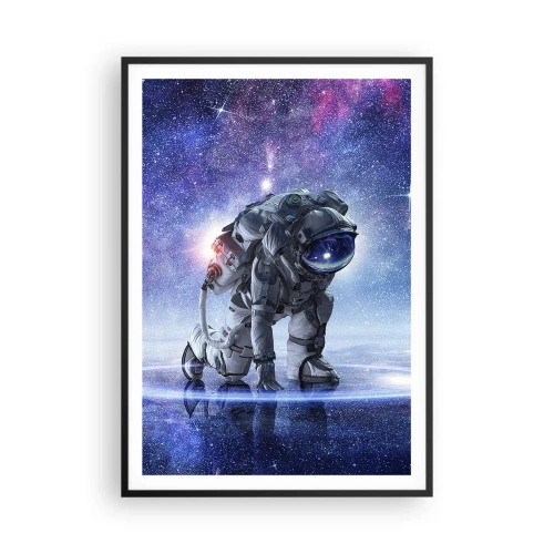 Poster in cornice nera - Il cielo stellato sopra di me - 70x100 cm