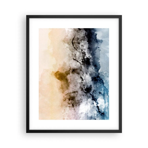 Poster in cornice nera - Immersi in una nuvola di nebbia - 40x50 cm