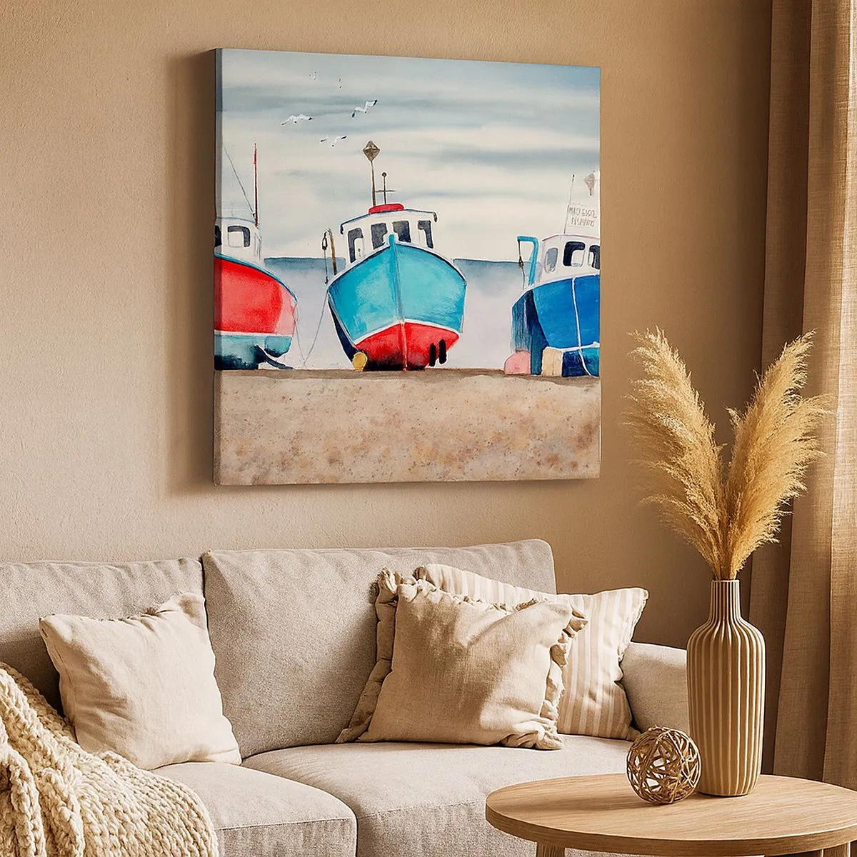 Quadro su tela - Stampe su Tela - Pronte alla pesca - 30x30 cm