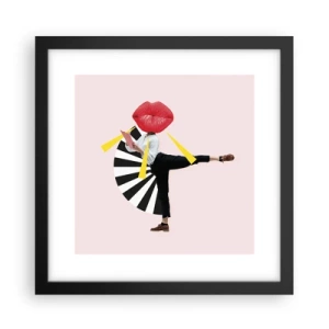 Poster in cornice nera - Pop-art surrealistica - 30x30 cm