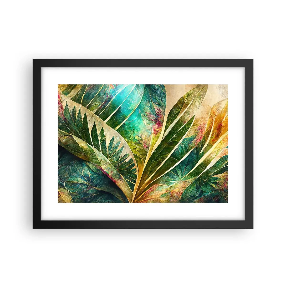 Poster in cornice nera - I colori dei tropici - 40x30 cm