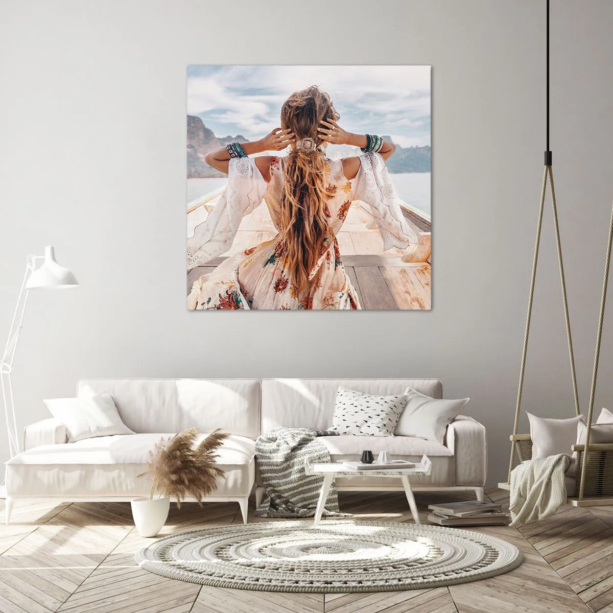 Quadro su tela - Stampe su Tela - In cammino verso la felicità - 40x40 cm