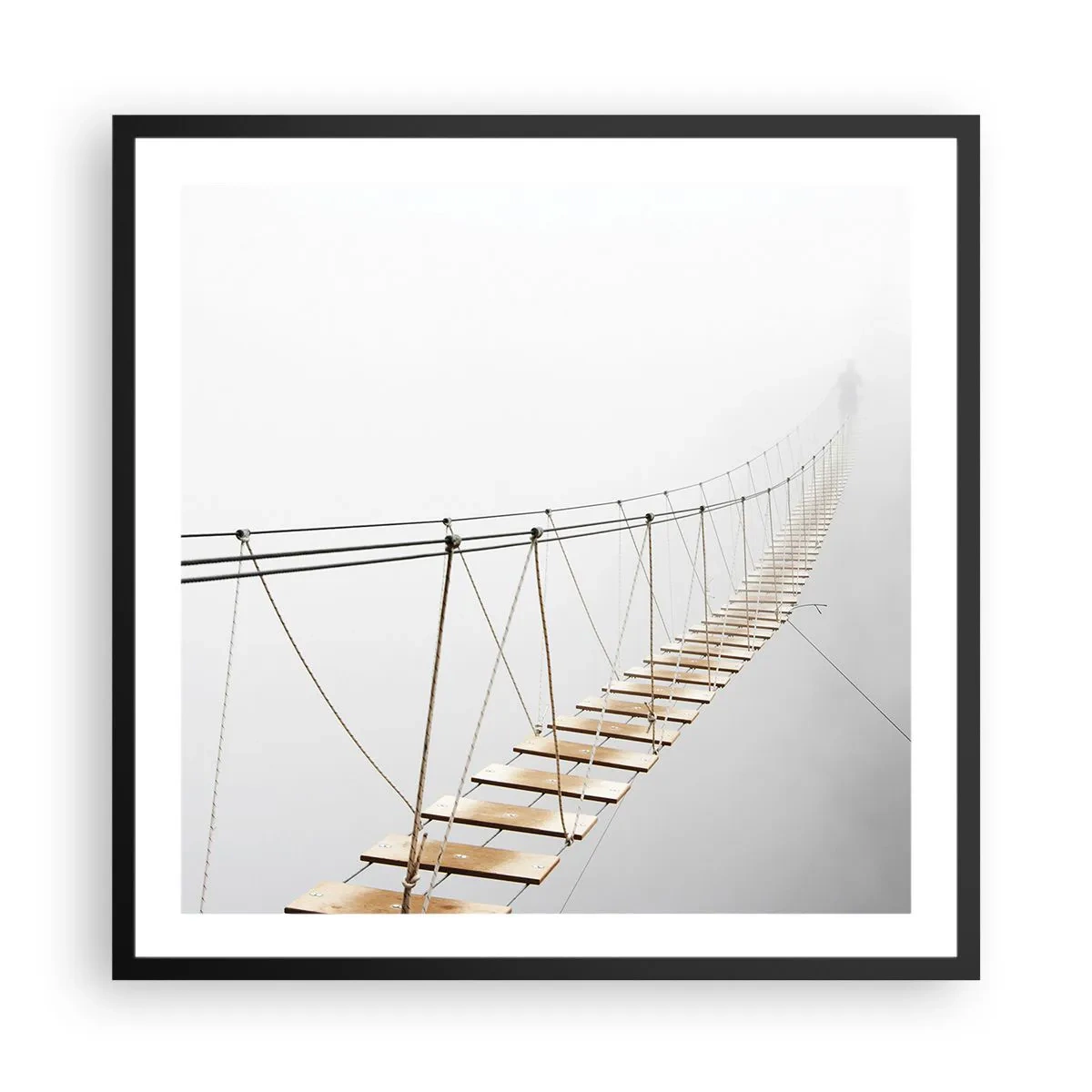 Poster in cornice nera - Dove ti porta? - 60x60 cm