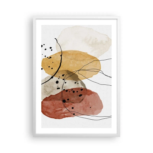 Poster in cornice bianca - Come aria leggera e trasparente - 50x70 cm