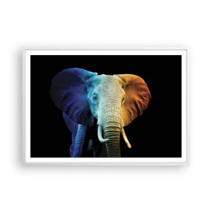 Poster in cornice bianca - Eccentrico, non strano - 100x70 cm